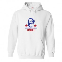 Workers Of The World Unite Classic Unisex Communism Kids and Adults Pullover Hoodie
